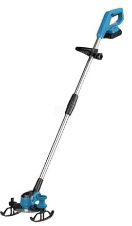 Desbrozadora Eléctrica Compatible con Makita 18V a Batería, Decespugliatore Elettrico Inalámbrica y 3 Tipos de Cuchillas, Mango Ajustable Telescópico (Sin Batería)