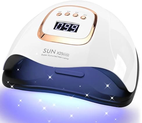 380W Lampe UV LED Ongles Gel, Lampe Semi Permanent avec LCD Ecran,81 LEDS et Séchage Rapide Séchage Rapide 4 Minuterie de 10s/30s/60s/99s Pour Toutes Les Gels