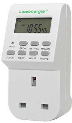Lowenergie 7 Day Programmable Digital Plug-In Electronic Timer socket 12-24 hour (1)