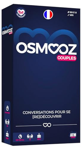 Couple Game – OSMOOZ Couple – 180 Cards Made in Europe – Board Game – Gift for Women and Men – Ideal Couple Gift Idea