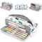 NEWUPZSI Trousse Scolaire à Crayons Cactus Grande Capacité avec 3 Compartiments Cadeau Noël ado garçon Fille Pencil Case Trousses pour Filles et Adolescents Enfants, étudiants, Adultes, école, Bureau