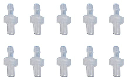 MACHSWON 10 piezas de accesorios de manguera de plástico Pagoda accesorios de tubería de manguera de 3,5 mm M5 adaptador de rosca externa conector de junta recta empalmador adaptador de reparación