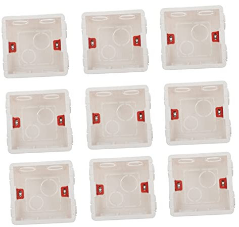 DOITOOL Boîte Murale De Prise De Type 86 10 Pièces En Pvc Ignifuge Boîte D'installation Résistante Pour Utilisation Domestique Et Commerciale Installation Facile