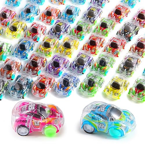 Benzem 50 Pcs Mini Pull Back Cars Set, Pull Back Racing Vehicles for Kids Toddlers, Bulk Toys Party Favors Treasure Box, Classroom Prizes, Pinata Fillers,Goodie Bag Stuffers for Boys Girls
