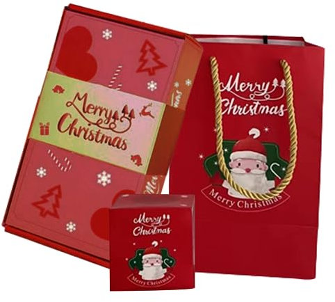 Explosion Geschenkbox Frohe Weihnachtsgeschenkbox Explosion Box mit Geschenktüte und 10 Bounce Box -Karten Explosionsbox können in Geld für Geburtstags Weihnachtsgeschenke, Explosionsgeschenkschachte