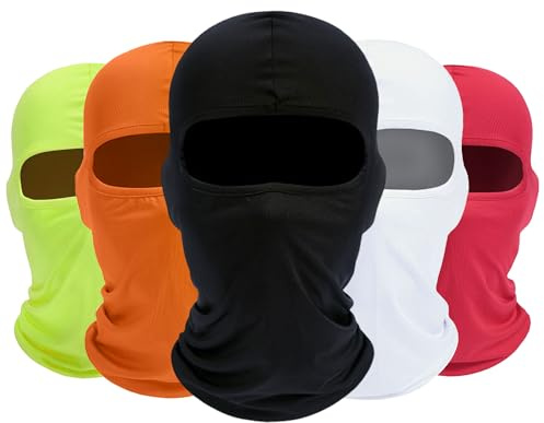 ROXUN Balaclava Ski Mask 5 Pack Cooling Summer UV Protection Motorbike
