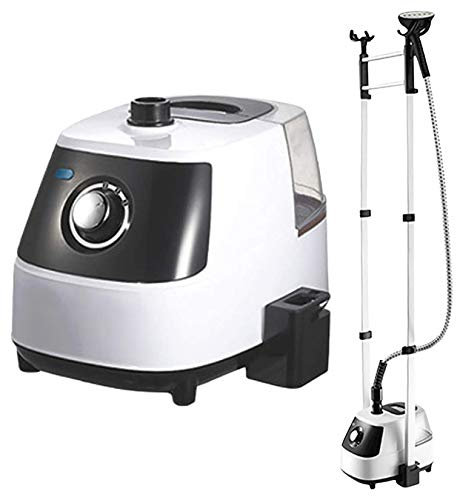 Kläder 2000W vertikal klädångare, liten hängande strykmaskin ångstrykjärn handhå liten hängande strykmaskin ångstrykjärn handhållen strykmaskin, med strykbräda och 1,7 liters vattentank (vit