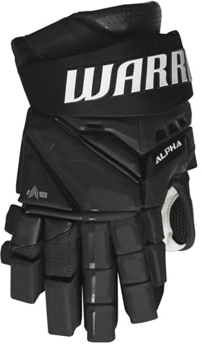 Warrior Alpha LX3 Pro - Guanti Senior per hockey o hockey su ghiaccio, 15, colore: Nero