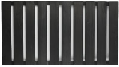 Gartenzaun Zaunlatten Lattenzaun Vorgartenzaun aus Holz 2er-Set L187 cm x H50 cm anthrazit