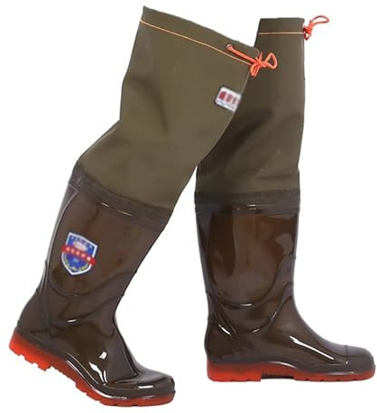 sdgERYEeg Bottes de Wading, Cuissardes de pêche for Hommes avec Bottes(6.5)