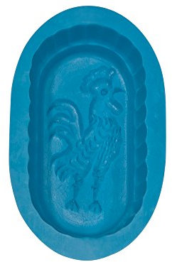 Stampo per burro in silicone (gallo, ovale), contenuto 125 g, set da 2