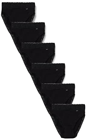 AVET 3324/Pack de 6 Classiques pour Femme (Lot de 1), Noir (Black), M