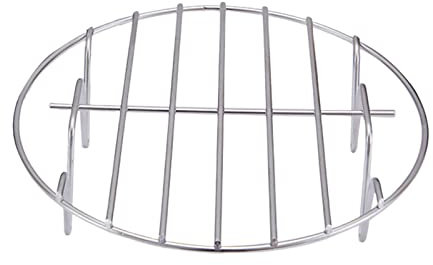 Poupangke Griglia Rotonda per cuocere, griglia Rotonda in Acciaio Inox, griglia di Raffreddamento per Cottura a Vapore, Accessori per friggitrici ad Aria Calda per Pizza, gamberetti, Strisce di Pollo