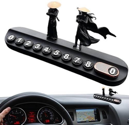 Lnhgh Placa de matrícula de aparcamiento,Placa de matrícula de tarjeta de aparcamiento,Placa de matrícula de parada temporal Swordsman | Placa de número de teléfono de aparcamiento, placa de número de