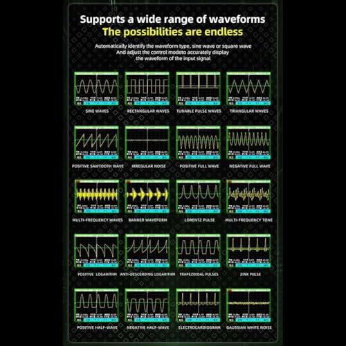 Mini oscilloscope numérique portable avec bande passante de 10 m et écran LCD couleur pour mesure de précision (A)