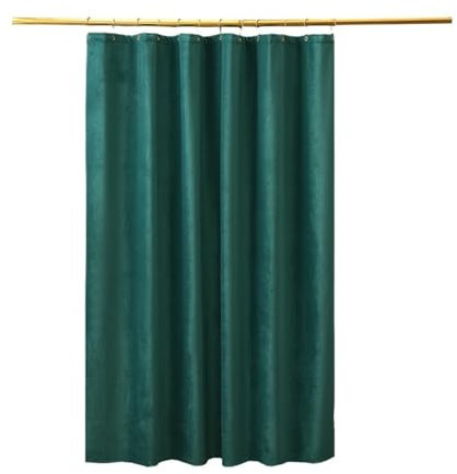 YILWPV Cortina De Ducha Cortina de baño Impermeable, Cortina de Ducha con Ganchos, Cortinas divisorias for bañera, Cortinas de Ducha for baño para Bañeras(Green,W120XH180CM)