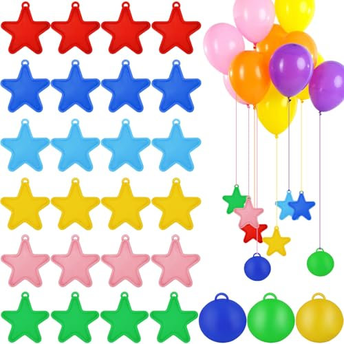 27 pesi per palloncini a elio, riutilizzabili, ciondoli colorati per palloncini, ciondoli per matrimoni, feste di compleanno, Capodanno, decorazioni e grandi celebrazioni (8 g, 120 g)