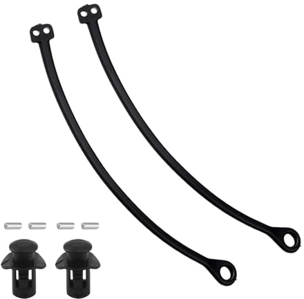 Ztolbriy Set di 2 cinghie di fissaggio per tappo serbatoio carburante - Linea tappo carburante universale di ricambio, elastico robusto compatibile con vari modelli