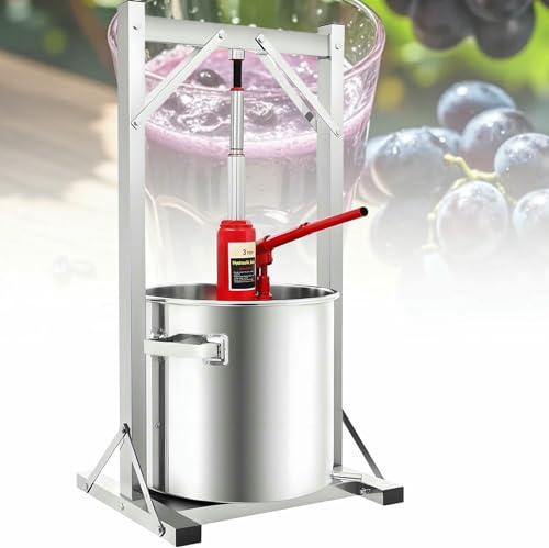 Hidroprensa manual de acero inoxidable para hacer vino, sidra y zumo
