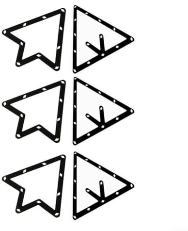 Soporte para bolas de billar – Estante triangular de plástico PET para 8 bolas, 9 bolas, 10 bolas - Paquete de 6