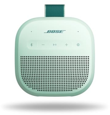 Bose SoundLink Micro Portable Bluetooth Speaker (2nd Gen), Wireless Outdoor Speaker, Up to 12 Hours Battery Life, Waterproof and Dustproof, Dewdrop Mint - Limited Edition Color