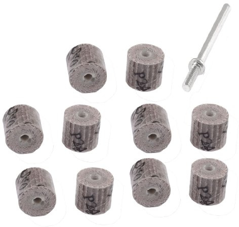 Aexit Outil de meulage brosse à roue à lamelles', 10 pièces 240 grains 10 mm x 10 mm x 3 mm LW558170U564960S