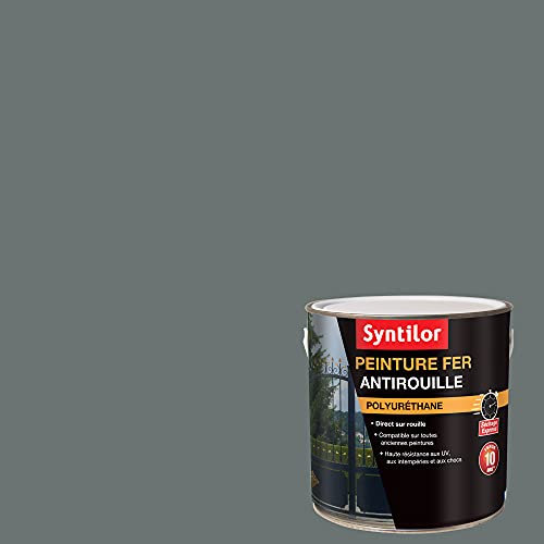 SYNTILOR - Peinture Fer Antirouille Gris Basalte Satiné RAL 7012 1,5L