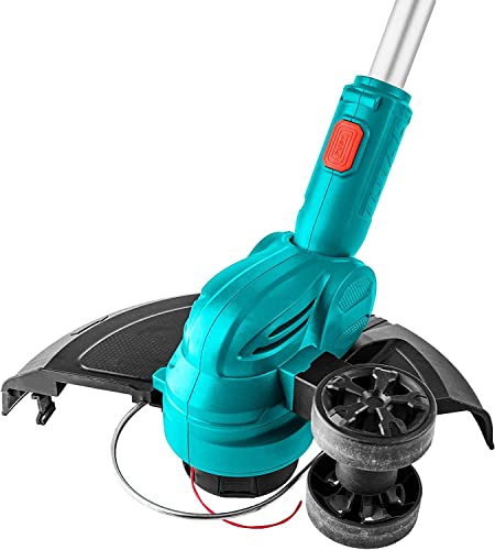 TOTAL - Tagliabordi elettrico | A batteria P20S da 20 V | Macchina da potatura portatile speciale per giardino | diametro di taglio 300 mm | manico 180° | testa 5 posizioni