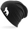 Huuraa Beanie Fuchs Silhouette Geschenk Black Fuchs Präsent