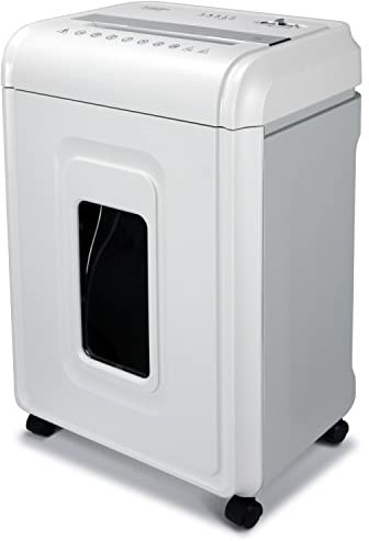 Aurora Heavy Duty Anti-Jam 24-Sheet Crosscut Shredder/40 Min Run Time/ 7-Gallon Pullout Basket, White/Grey
