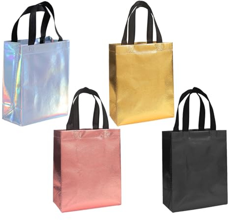 Bolsas de regalo brillantes y reutilizables, bolsas de favor para fiesta y boda