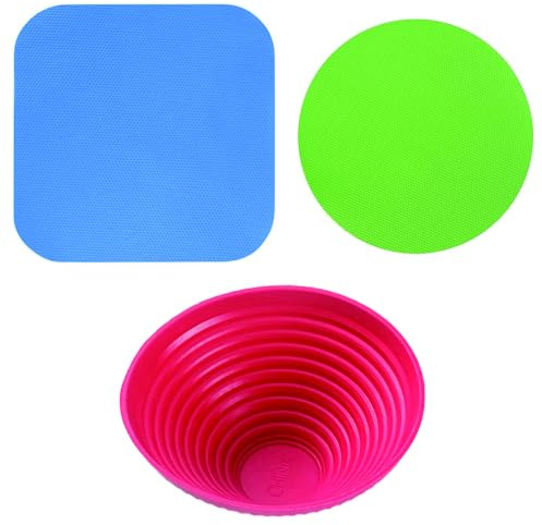 3 pinze riutilizzabili in gomma multiuso per aprire barattoli e coperchi per barattoli e bottiglie, adatte per la maggior parte delle bottiglie, apriscatole, per mani deboli