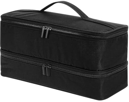 Nankoyal Bolsa de Viaje para el Cabello,Bolsa de Viaje para Herramientas para el Cabello, Bolsa de Viaje portátil para secador de, Bolsa de Accesorios para el Cabello, Organizador de Almacenamiento