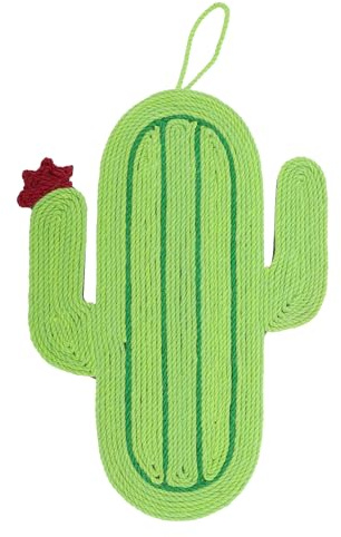 CAPASTEC Almohadilla Rascadora para Gatos con Patrón De Flores Alfombra Rascadora Horizontal De Interior Y Exterior Protector De Muebles para Gatos En Paredes Y Sofás 44X30cm Verde