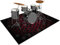 Drum Teppich Schlagzeugteppich 180 x 150 cm Trommelteppich Schallschutz Akustik Schlagzeug Teppich Professionelles rechteckiges Elektronisches Jazz Schlagzeug Kit Drumteppich für Studio, Wohnung