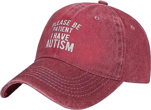 Baseballkeps 'Var tålmodig, jag har autism' svart basebollkeps unisex truckerkeps ledig basebollkeps för resor utomhus löpning
