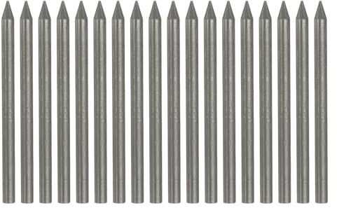 PATIKIL 5.6mm 6B Mines De Crayon Charpentier Recharges, 18Pcs Mines Solides Résistantes À La Cassure Pour Charpentier Mécanique Construction Art Dessin, Noir