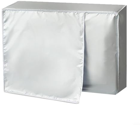 Honseadek Funda impermeable para aire acondicionado exterior, resistente al polvo, a los rayos UV, de poliéster, protector de CA para unidades 1P, 1.5P, 2P, 3P, resistente a la intemperie (1-1.5P)
