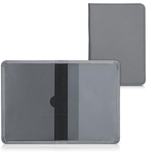 kwmobile Fahrzeugschein Hülle mit Kartenfächern - Kunstleder Hülle Fahrzeugschein Mappe - Tasche Etui für Kfz Zulassungsbescheinigung Führerschein Ausweis Kartenhüllen