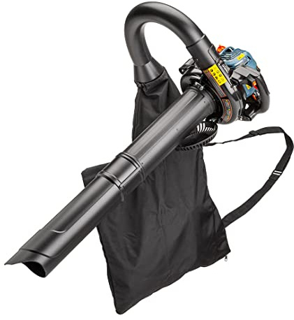 SENIX 4QL 31 cc 4-Cycle Handheld Gas Powered Leaf Blower and Vac for Lawn Care, Up to 550 CFM and 127 MPH, Light Weight, Dual Grip Handle, BLV4QL-M, Blue