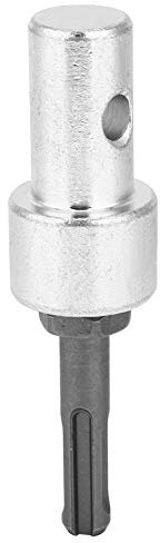 Naroote Erdbohrer-Adapter, 2 Steckplätze, stabil, 2 Gruben, für Heimwerker und professionelle Arbeiter, robust und langlebig, Geeignet für elektrische Bohrmaschinen mit Rundschaft, 1 Stück