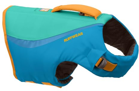RUFFWEAR Float Coat Dog Life Jacket, Premium Swimming Safety Vest with Handle, Optimial Bouyancy and High Visibility Reflective Trim, for Boating and Water Sports, Blue Dusk, X-Large