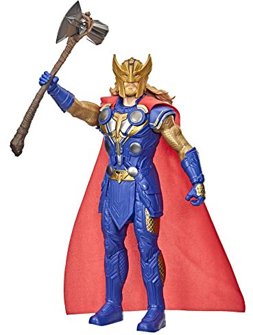 Marvel Studios' Thor: Love and Thunder Stormbreaker Strike Thor Spielfigur, elektronische Figur 30 cm, Kinder ab 4 Jahren