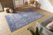Nouristan Alexandria In- & Outdoor Teppich Orientalisch – Flachgewebe im Orient Muster Vintage Waschbar, Wetterfest & UV-beständig für Balkon, Terrasse, Garten, Wohnzimmer – Blau, 115x170cm