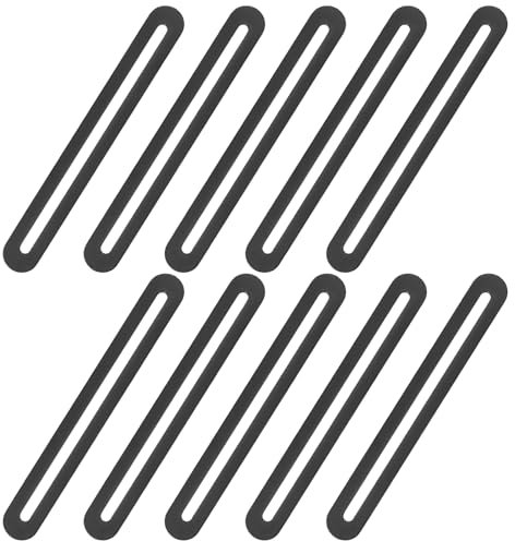 Connettori Piani Regolabili, 10 Pacchi di Piastre Forate in Metallo, Connettori con Luci Lunghe, Piatti di Collegamento ad Piatto per Riparazione Fissaggio Mobili e Legno Fai da Te (155x19mm)