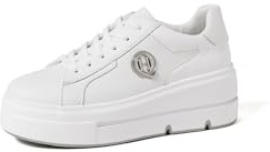 QUEEN HELENA Sneakers Casual Scarpe da Ginnastica Platform Leggere Donna X33-11 (X30-12 Bianco, Sistema Taglie Calzature EU, Adulto, Donna, Numero, Media, 40)