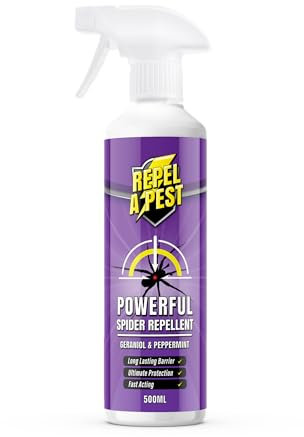 Repel-A-Pest - Spider Repellent Deterrent Spray | Natural Eco-Friendly Pest Control for Indoors and Outdoors - Contains Peppermint & Geraniol - 500ml