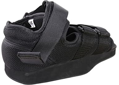 Outanaya Forefoot Pressure Relief Shoe for Foot Recovery Lightweight Fracture Fixation Shoe for Broken Foot and Ankle Support Comfortable Plaster Black