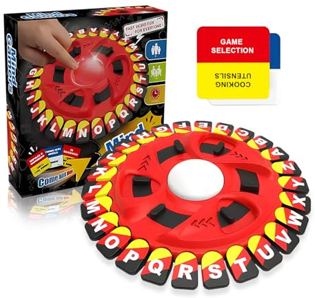 Dongcill Wortspiel Buchstaben,Buchstabenspiel,Brettspiele,Wörterspiel Erwachsene Kinder,Gesellschaftsspiele,Familienspiel 2-8 Personen,Tabletop Spiele,Partyspiele(26 Tasten)