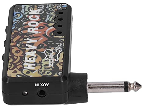 Fockety Amplificatore per Cuffie per Chitarra Compatto e Leggero Ricarica USB Portatile per Musicisti Materiale ABS Colore Come Mostrato in
